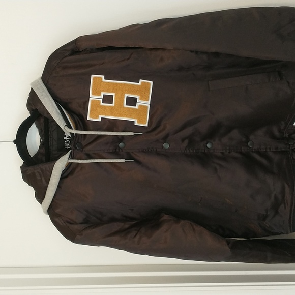 Harry Potter Hufflepuff black hooded bomber jacket - Picture 2 of 8